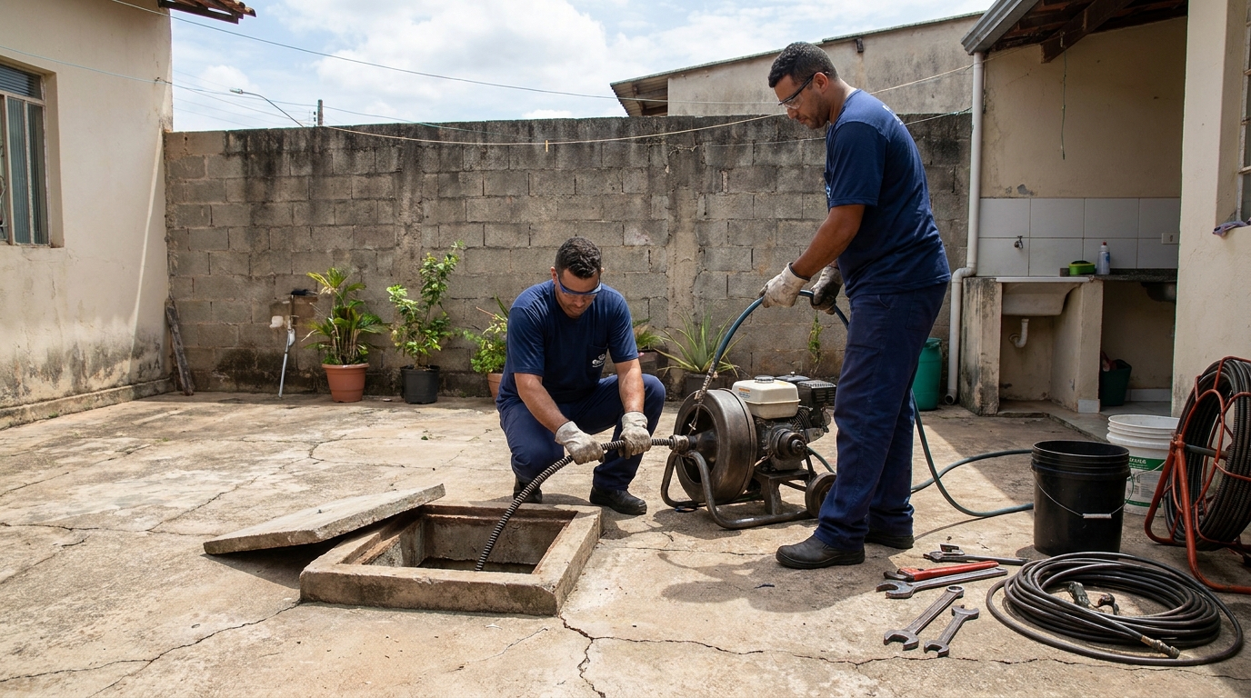 Sucção de Resíduos no Parque Perón, Hortolândia‑SP